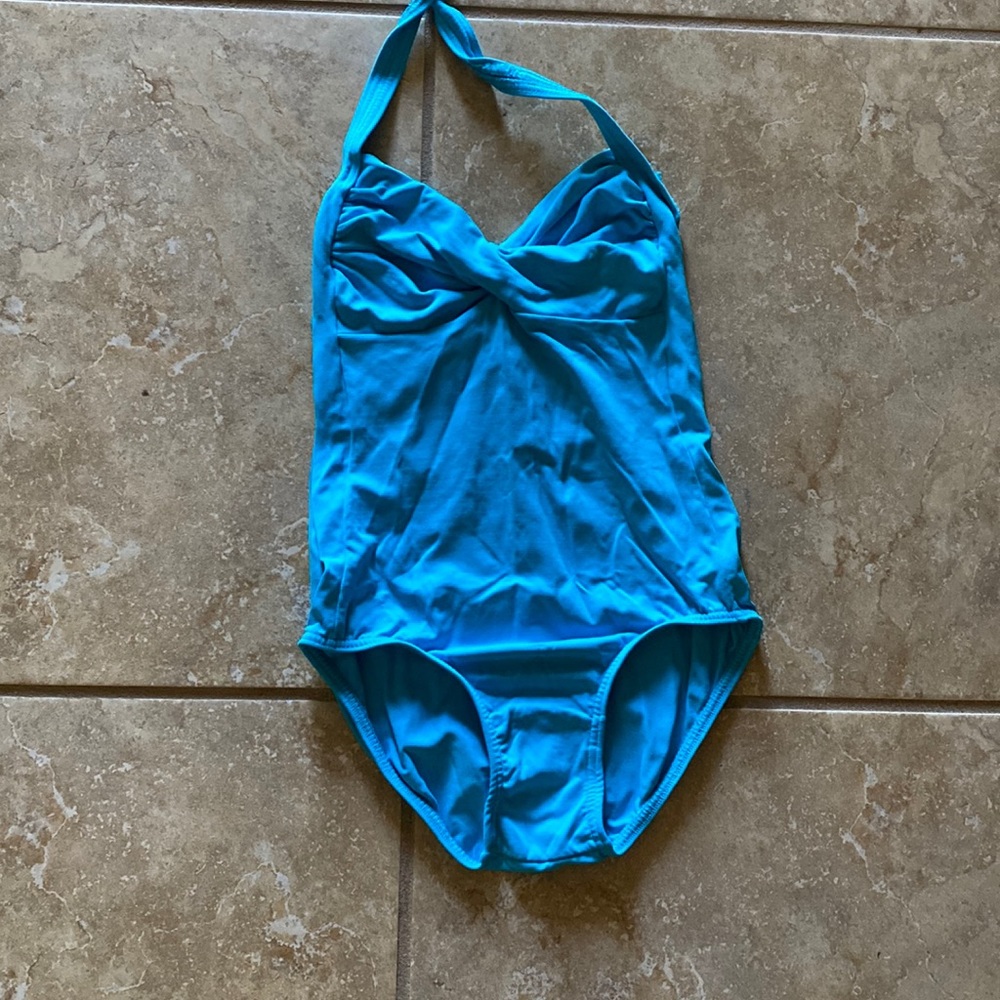 Natalie- Aqua ballet leotard